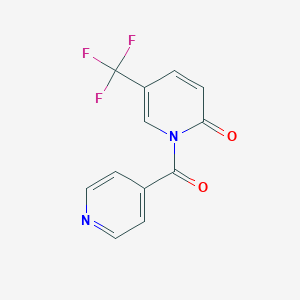 1-(Pyridine-4-carbonyl)-5-(trifluoromethyl)pyridin-2-one