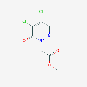 molecular formula C7H6Cl2N2O3 B7464313 Methyl 2-(4,5-dichloro-6-oxopyridazin-1(6H)-yl)acetate 