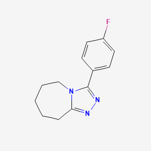 3-(4-fluorophenyl)-6,7,8,9-tetrahydro-5H-[1,2,4]triazolo[4,3-a]azepine