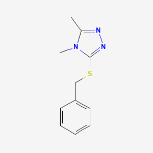 molecular formula C11H13N3S B7464414 3-Benzylsulfanyl-4,5-dimethyl-1,2,4-triazole 