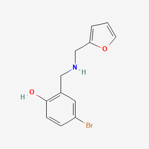 4-Bromo-2-[(furan-2-ylmethylamino)methyl]phenol