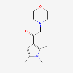 molecular formula C13H20N2O2 B7464430 2-Morpholin-4-yl-1-(1,2,5-trimethylpyrrol-3-yl)ethanone 