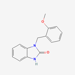 molecular formula C15H14N2O2 B7464478 3-[(2-methoxyphenyl)methyl]-1H-benzimidazol-2-one 