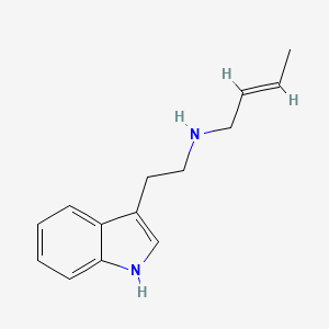 molecular formula C14H18N2 B7464511 (E)-N-[2-(1H-indol-3-yl)ethyl]but-2-en-1-amine 