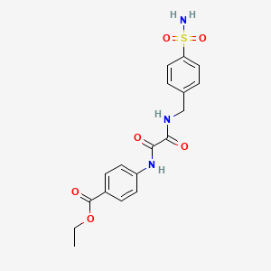 Ethyl 4-[[2-oxo-2-[(4-sulfamoylphenyl)methylamino]acetyl]amino]benzoate