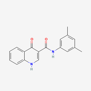 molecular formula C18H16N2O2 B7464575 N-(3,5-dimethylphenyl)-4-oxo-1H-quinoline-3-carboxamide 