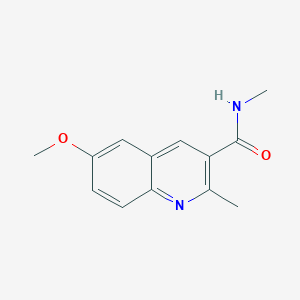 molecular formula C13H14N2O2 B7464636 6-methoxy-N,2-dimethylquinoline-3-carboxamide 