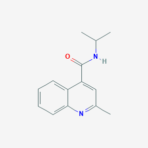 molecular formula C14H16N2O B7464666 2-methyl-N-(propan-2-yl)quinoline-4-carboxamide 
