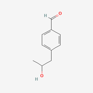 molecular formula C10H12O2 B7464672 4-(2-Hydroxypropyl)benzaldehyde 