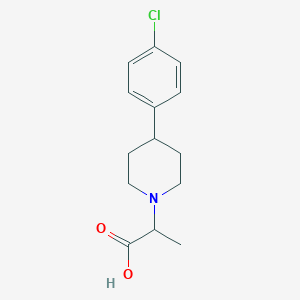 molecular formula C14H18ClNO2 B7464697 2-[4-(4-Chlorophenyl)piperidin-1-yl]propanoic acid 