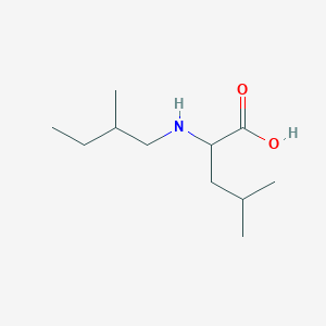 molecular formula C11H23NO2 B7464701 4-Methyl-2-(2-methylbutylamino)pentanoic acid 