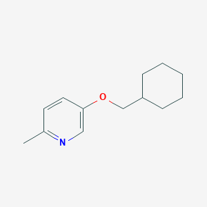 molecular formula C13H19NO B7464735 5-(Cyclohexylmethoxy)-2-methylpyridine 