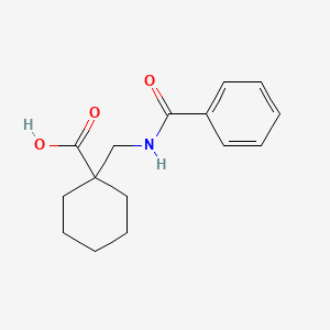 molecular formula C15H19NO3 B7464743 1-[(Benzoylamino)methyl]cyclohexanecarboxylic acid 