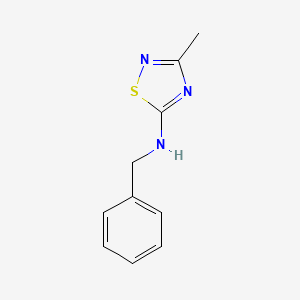 molecular formula C10H11N3S B7464758 N-benzyl-3-methyl-1,2,4-thiadiazol-5-amine 