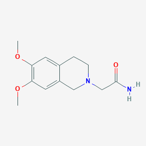 molecular formula C13H18N2O3 B7464779 2-(6,7-dimethoxy-3,4-dihydroisoquinolin-2(1H)-yl)acetamide 