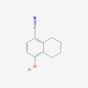 molecular formula C11H11NO B7464783 4-Hydroxy-5,6,7,8-tetrahydro-1-naphthonitrile 