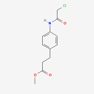 molecular formula C12H14ClNO3 B7464784 Methyl 3-[4-[(2-chloroacetyl)amino]phenyl]propanoate 