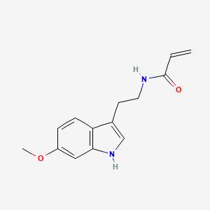 molecular formula C14H16N2O2 B7464800 N-[2-(6-methoxy-1H-indol-3-yl)ethyl]prop-2-enamide 