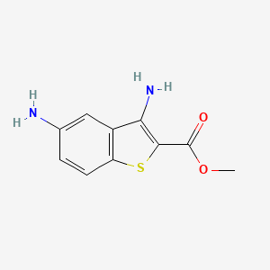 molecular formula C10H10N2O2S B7464813 3,5-Diamino-2-carbomethoxy-benzthiophene 