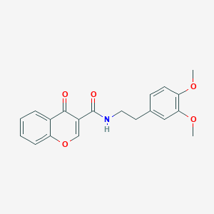 molecular formula C20H19NO5 B7464860 N-[2-(3,4-dimethoxyphenyl)ethyl]-4-oxochromene-3-carboxamide 
