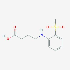 4-(2-Methylsulfonylanilino)butanoic acid