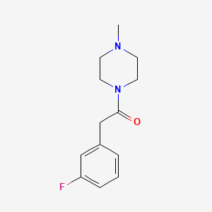 molecular formula C13H17FN2O B7464952 2-(3-Fluorophenyl)-1-(4-methylpiperazin-1-yl)ethan-1-one 