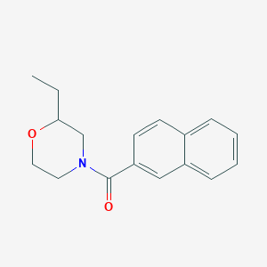 molecular formula C17H19NO2 B7464968 (2-Ethylmorpholin-4-yl)-naphthalen-2-ylmethanone 