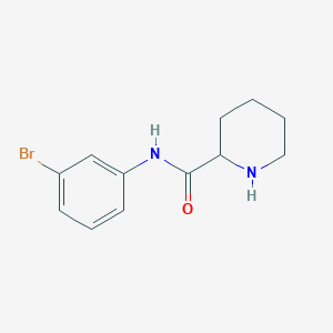 molecular formula C12H15BrN2O B7465028 N-(3-bromophenyl)piperidine-2-carboxamide 