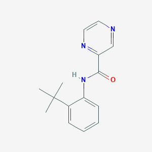 molecular formula C15H17N3O B7465044 N-(2-tert-butylphenyl)pyrazine-2-carboxamide 