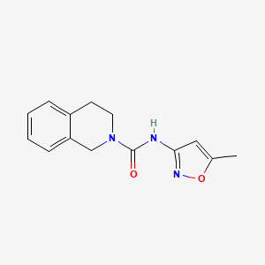 molecular formula C14H15N3O2 B7465096 N-(5-methyl-1,2-oxazol-3-yl)-3,4-dihydro-1H-isoquinoline-2-carboxamide 