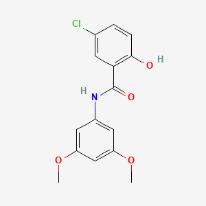 molecular formula C15H14ClNO4 B7465104 5-氯-N-(3,5-二甲氧基苯基)-2-羟基苯甲酰胺 