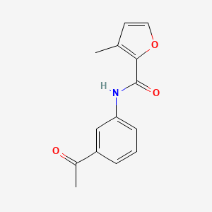 molecular formula C14H13NO3 B7465112 N-(3-acetylphenyl)-3-methylfuran-2-carboxamide 