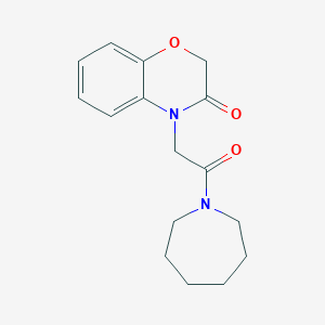 molecular formula C16H20N2O3 B7465136 4-[2-(1-azepanyl)-2-oxoethyl]-2H-1,4-benzoxazin-3(4H)-one 