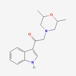molecular formula C16H20N2O2 B7465148 2-(2,6-dimethylmorpholin-4-yl)-1-(1H-indol-3-yl)ethanone 