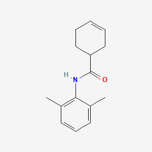 molecular formula C15H19NO B7465216 N-(2,6-dimethylphenyl)cyclohex-3-ene-1-carboxamide 