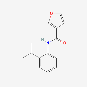 molecular formula C14H15NO2 B7465218 N-(2-propan-2-ylphenyl)furan-3-carboxamide 