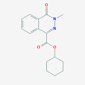 molecular formula C16H18N2O3 B7465235 Cyclohexyl 3-methyl-4-oxophthalazine-1-carboxylate 