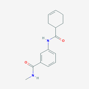 molecular formula C15H18N2O2 B7465245 3-(cyclohex-3-ene-1-carbonylamino)-N-methylbenzamide 