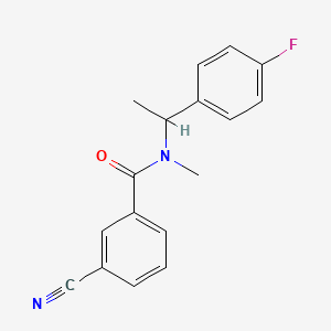 3-cyano-N-[1-(4-fluorophenyl)ethyl]-N-methylbenzamide