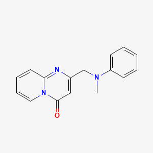 molecular formula C16H15N3O B7465287 2-[(N-methylanilino)methyl]pyrido[1,2-a]pyrimidin-4-one 