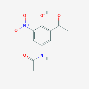 molecular formula C10H10N2O5 B7465316 3'-Acetyl-4'-hydroxy-5'-nitroacetoanilide 