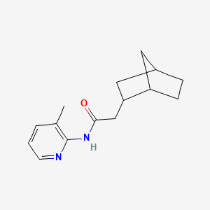 molecular formula C15H20N2O B7465355 2-(2-bicyclo[2.2.1]heptanyl)-N-(3-methylpyridin-2-yl)acetamide 