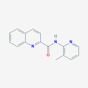 molecular formula C16H13N3O B7465373 N-(3-methylpyridin-2-yl)quinoline-2-carboxamide 