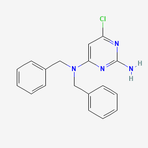 molecular formula C18H17ClN4 B7465394 4-N,4-N-dibenzyl-6-chloropyrimidine-2,4-diamine 