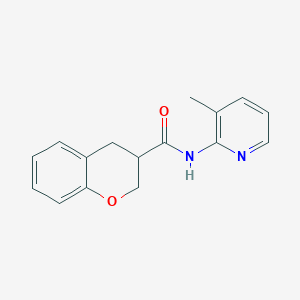 molecular formula C16H16N2O2 B7465397 N-(3-methylpyridin-2-yl)-3,4-dihydro-2H-chromene-3-carboxamide 
