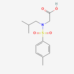 molecular formula C13H19NO4S B7465400 2-[(4-Methylphenyl)sulfonyl-(2-methylpropyl)amino]acetic acid 