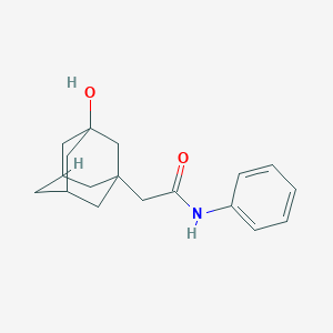 molecular formula C18H23NO2 B7465444 2-(3-hydroxy-1-adamantyl)-N-phenylacetamide 