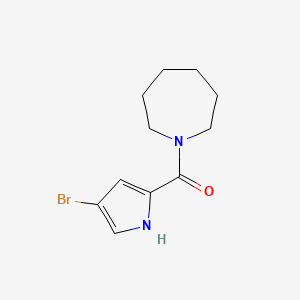 molecular formula C11H15BrN2O B7465460 azepan-1-yl-(4-bromo-1H-pyrrol-2-yl)methanone 