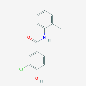 molecular formula C14H12ClNO2 B7465467 3-chloro-4-hydroxy-N-(2-methylphenyl)benzamide 