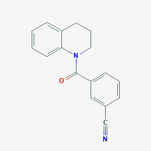 molecular formula C17H14N2O B7465473 1-(3-Cyanobenzoyl)-1,2,3,4-tetrahydroquinoline 